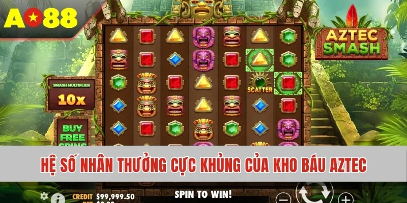 Hệ số nhân thưởng cực khủng của kho báu AZTEC